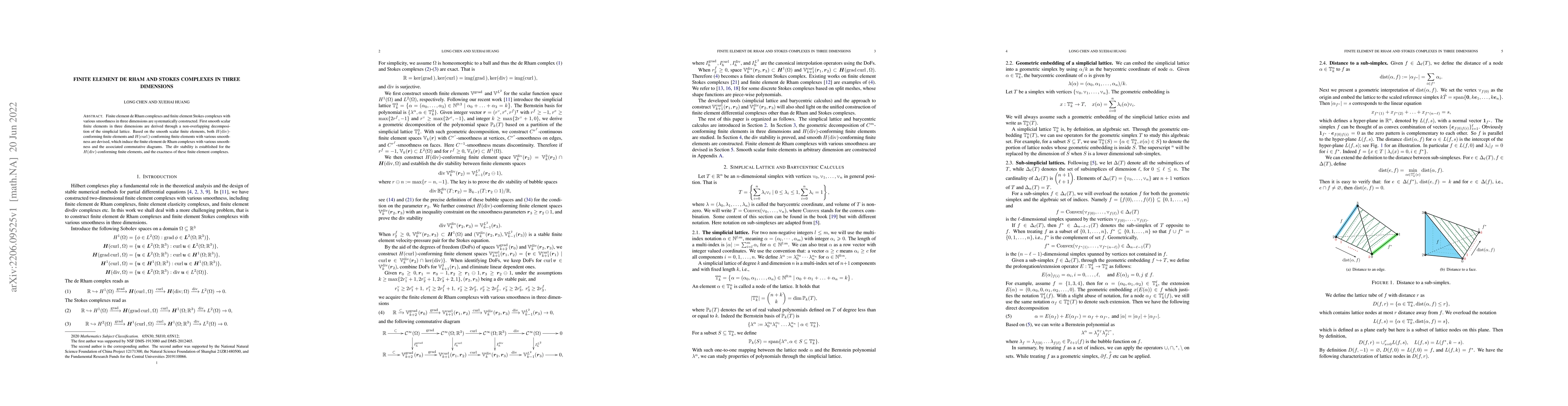 Thumbnail for Finite Element de Rham and Stokes Complexes in Three Dimensions