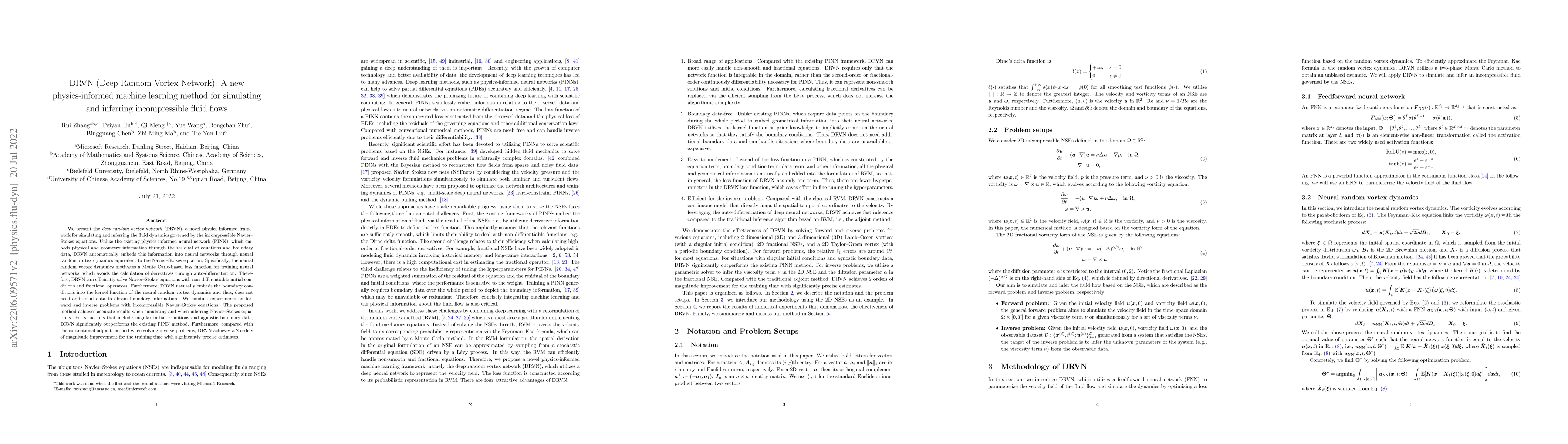 Thumbnail for Deep Random Vortex Method for Simulation and Inference of Navier-Stokes
  Equations