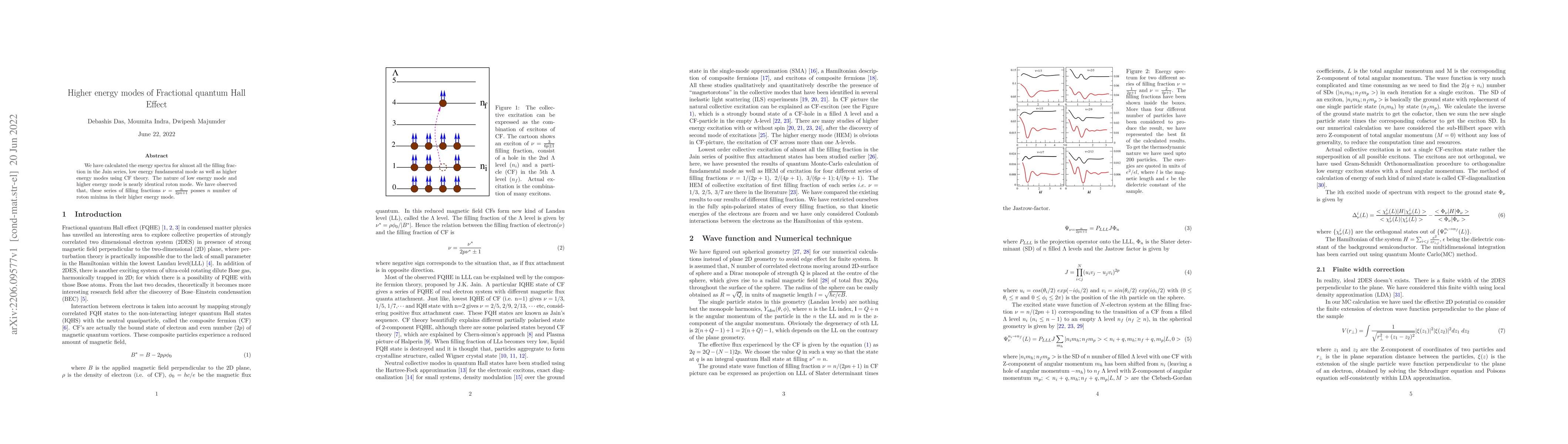 Thumbnail for Higher energy modes of Fractional quantum Hall Effect