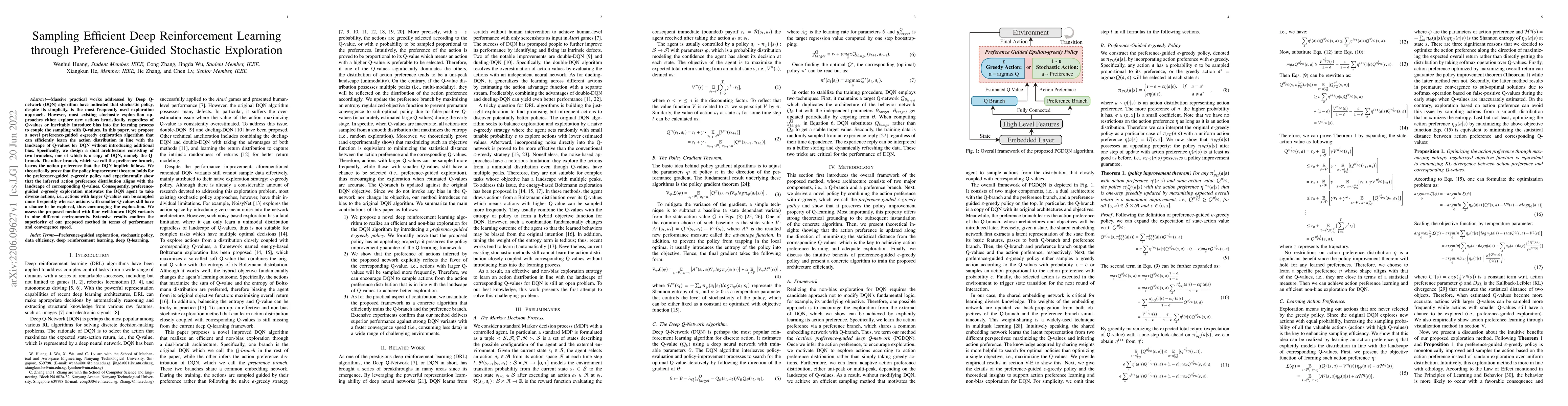 Thumbnail for Sampling Efficient Deep Reinforcement Learning through Preference-Guided
  Stochastic Exploration