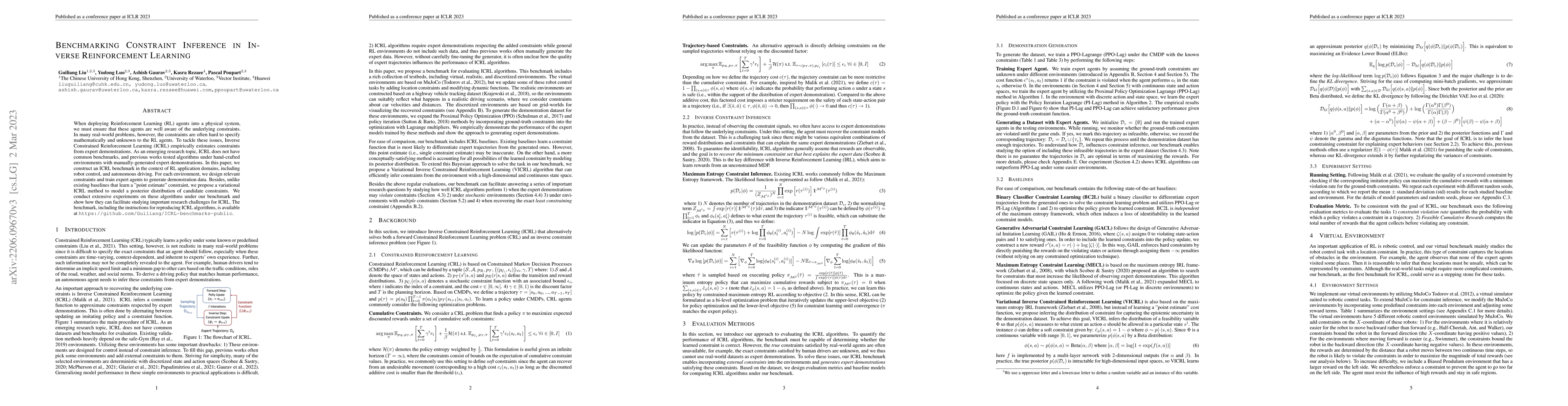 Thumbnail for Benchmarking Constraint Inference in Inverse Reinforcement Learning