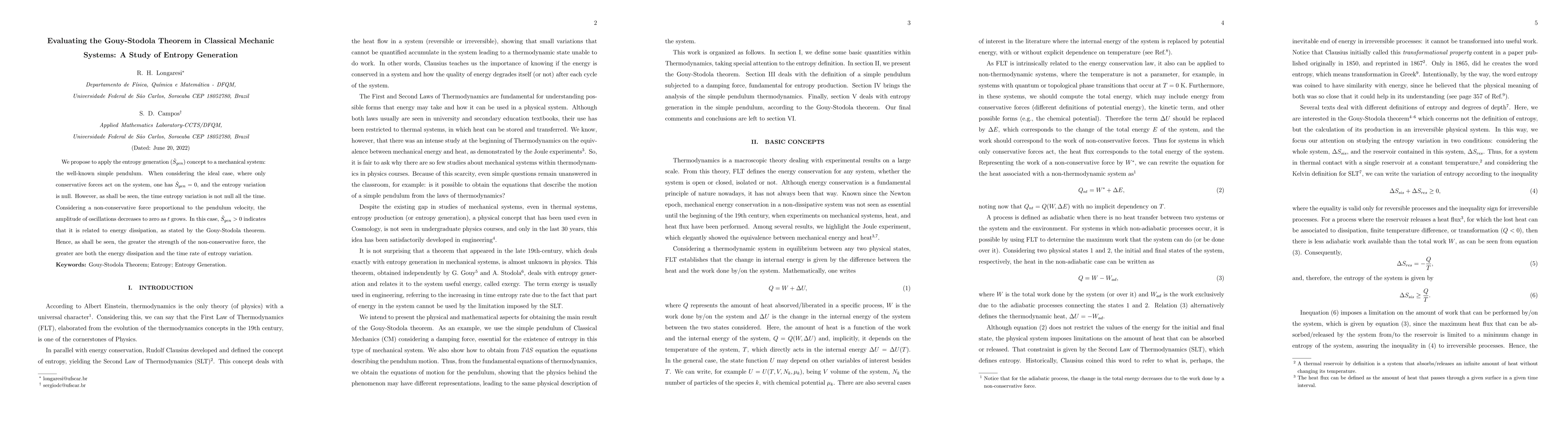 Thumbnail for Evaluating the Gouy-Stodola Theorem in Classical Mechanic Systems: A
  Study of Entropy Generation