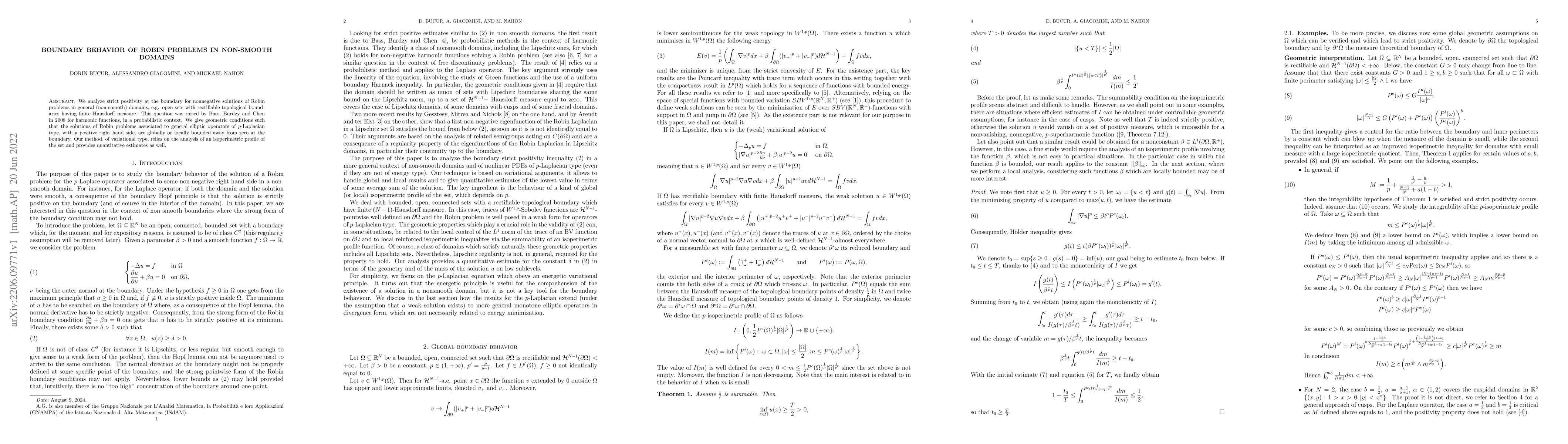 Thumbnail for Boundary behavior of Robin problems in non-smooth domains
