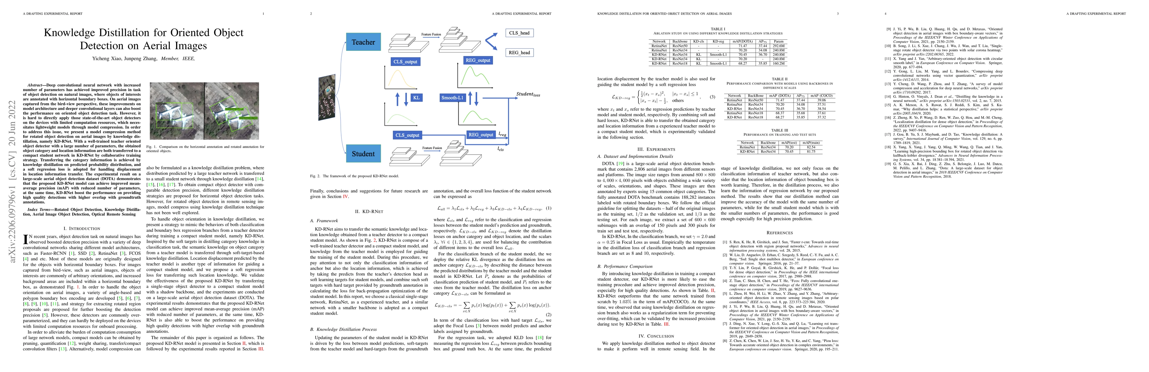 Thumbnail for Knowledge Distillation for Oriented Object Detection on Aerial Images