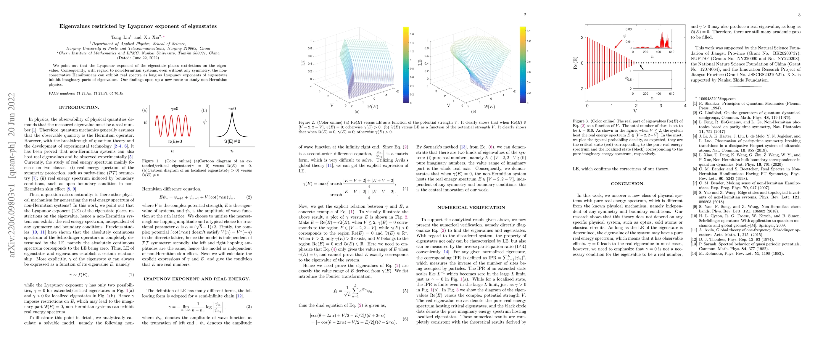 Thumbnail for Eigenvalues restricted by Lyapunov exponent of eigenstates
