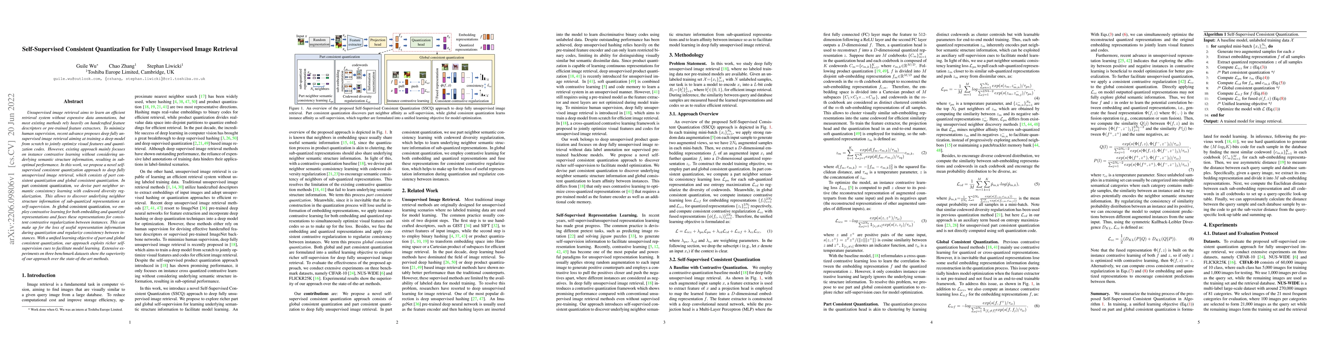 Thumbnail for Self-Supervised Consistent Quantization for Fully Unsupervised Image
  Retrieval