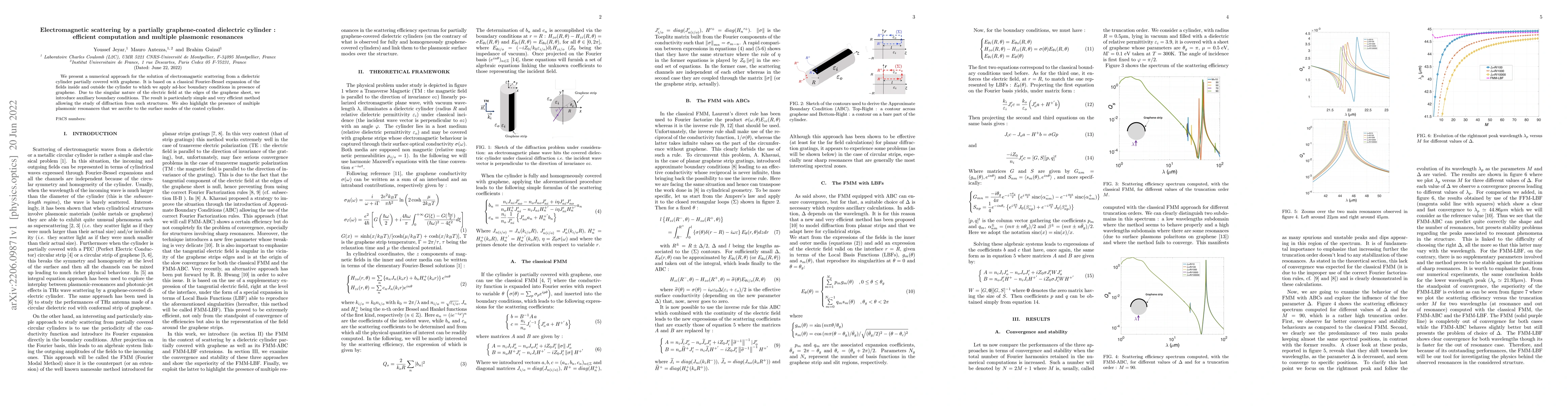 Thumbnail for Electromagnetic scattering by a partially graphene-coated dielectric
  cylinder : efficient computation and multiple plasmonic resonances
