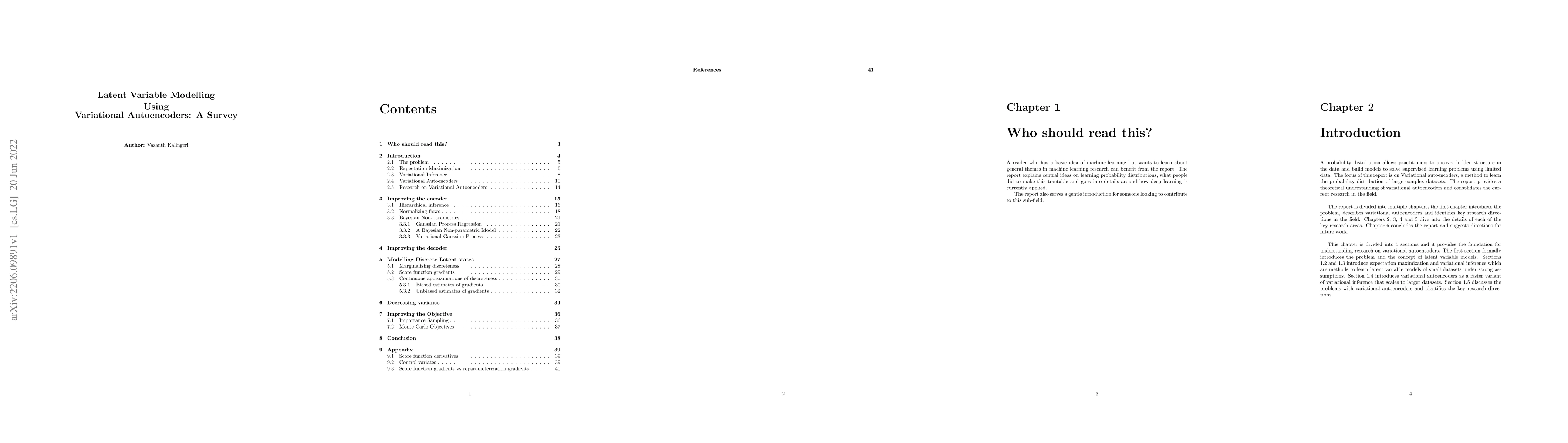 Thumbnail for Latent Variable Modelling Using Variational Autoencoders: A survey