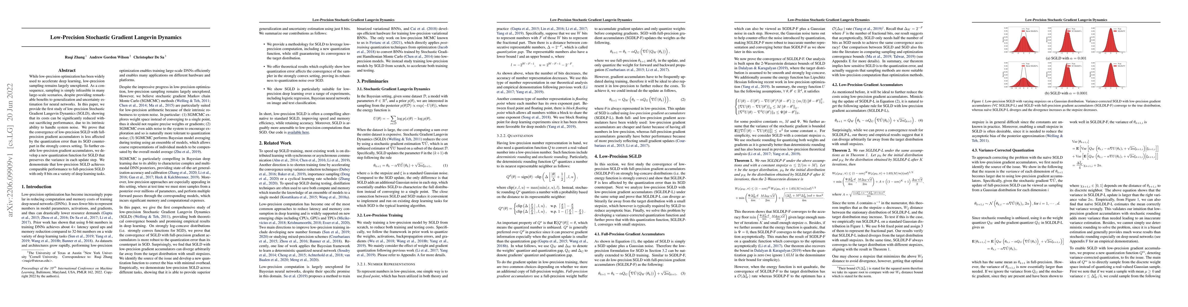 Thumbnail for Low-Precision Stochastic Gradient Langevin Dynamics