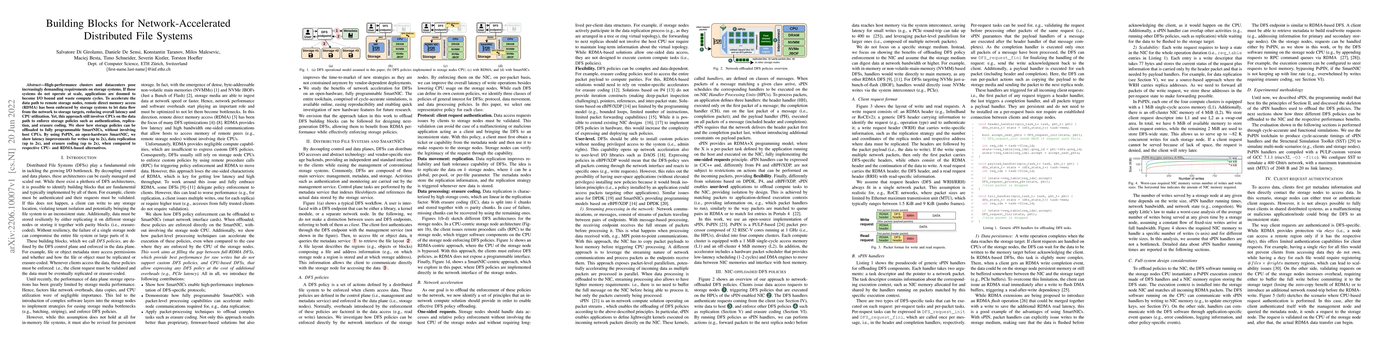 Thumbnail for Building Blocks for Network-Accelerated Distributed File Systems