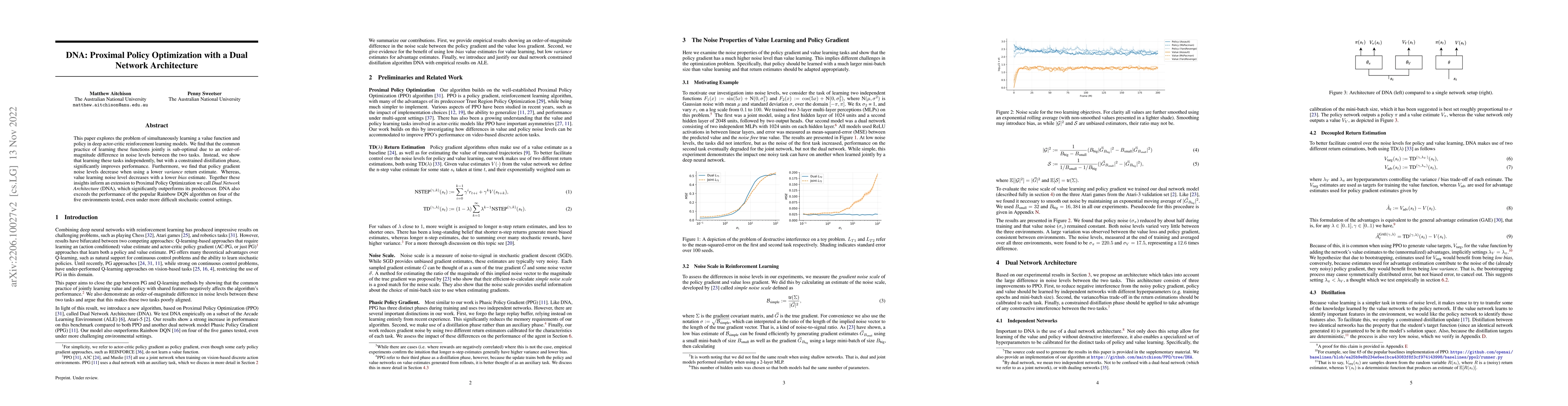 Thumbnail for DNA: Proximal Policy Optimization with a Dual Network Architecture