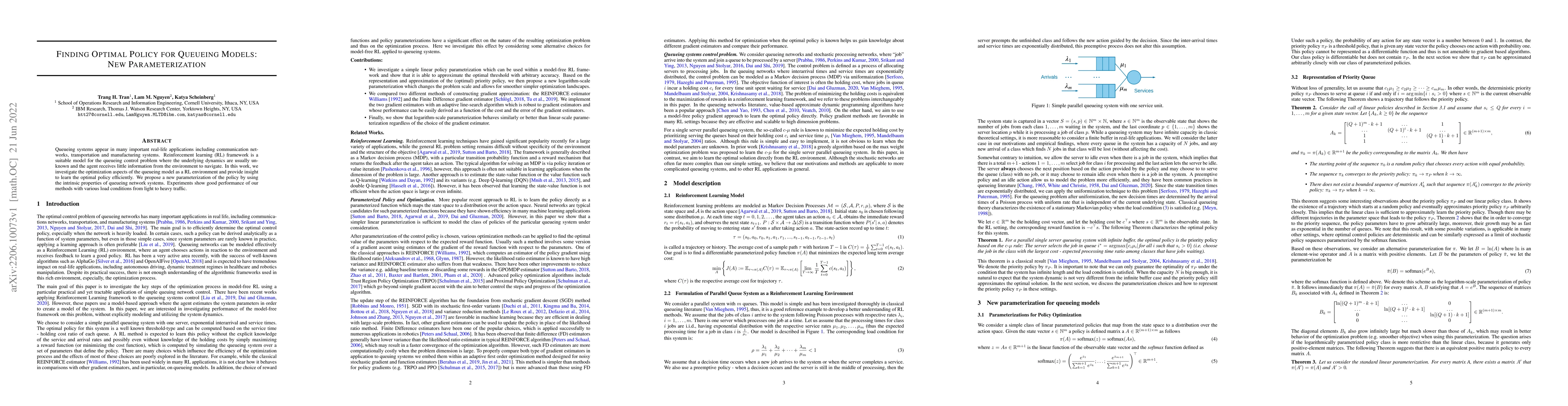 Thumbnail for Finding Optimal Policy for Queueing Models: New Parameterization
