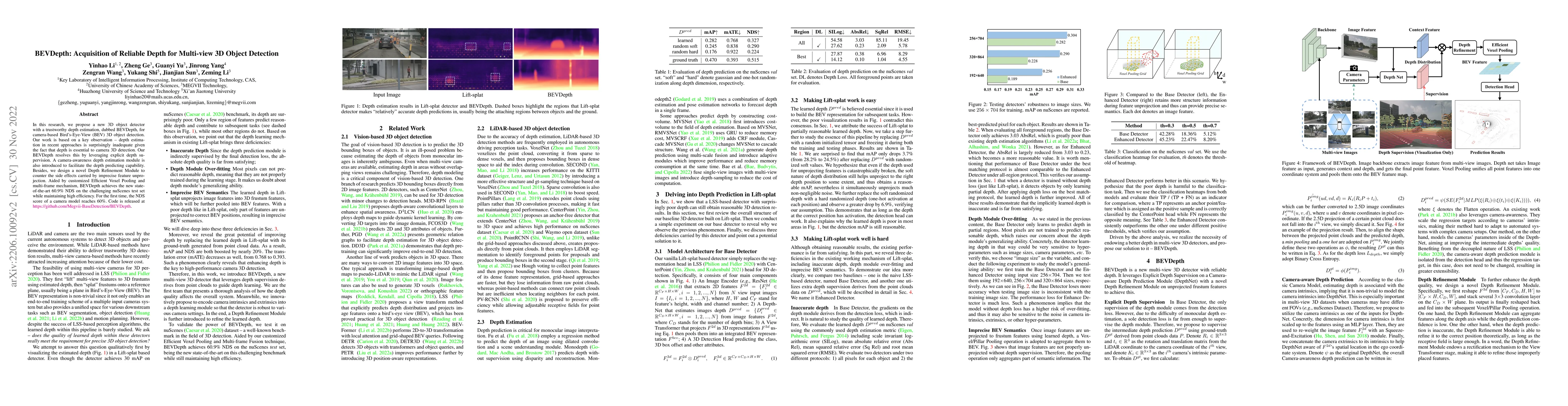 Thumbnail for BEVDepth: Acquisition of Reliable Depth for Multi-view 3D Object
  Detection