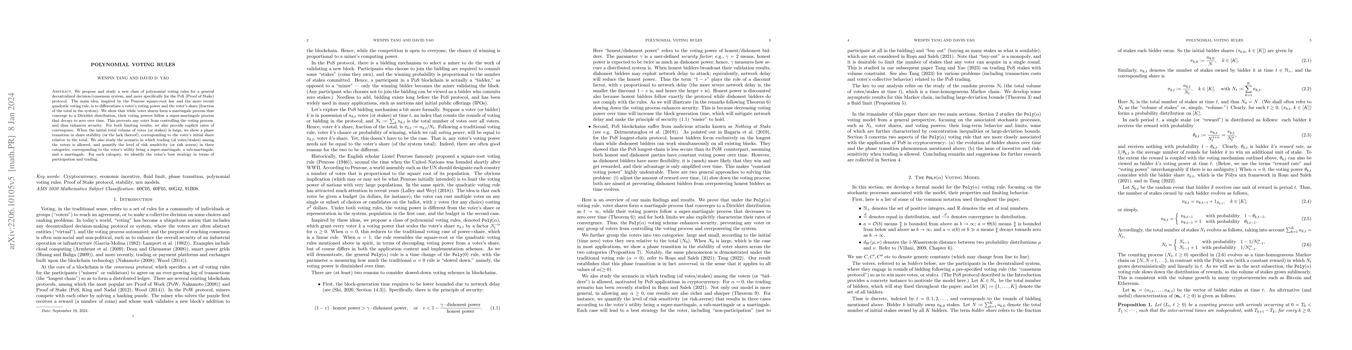 Thumbnail for Polynomial Voting Rules
