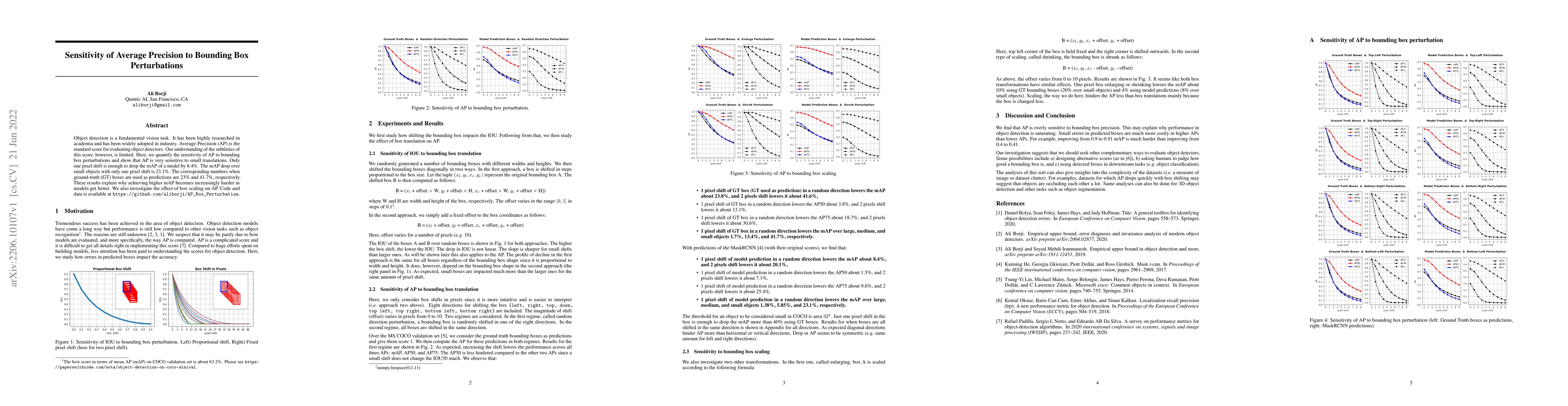 Thumbnail for Sensitivity of Average Precision to Bounding Box Perturbations