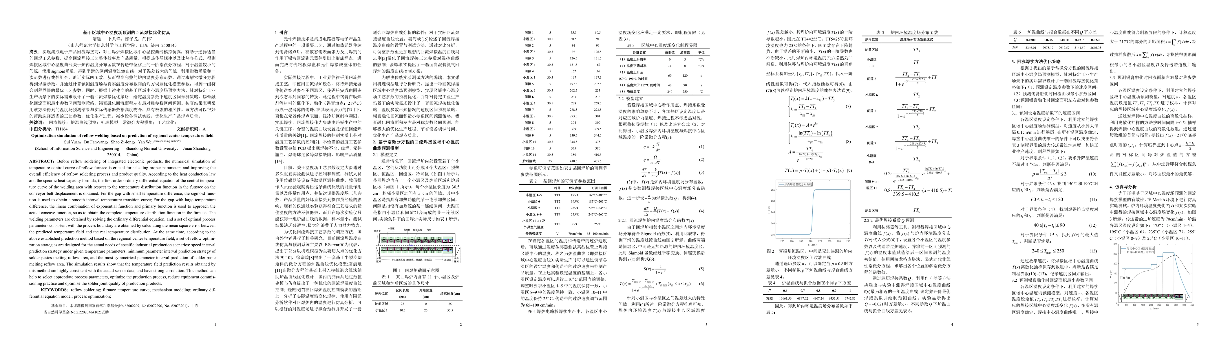 Thumbnail for Optimization simulation of reflow welding based on prediction of
  regional center temperature field