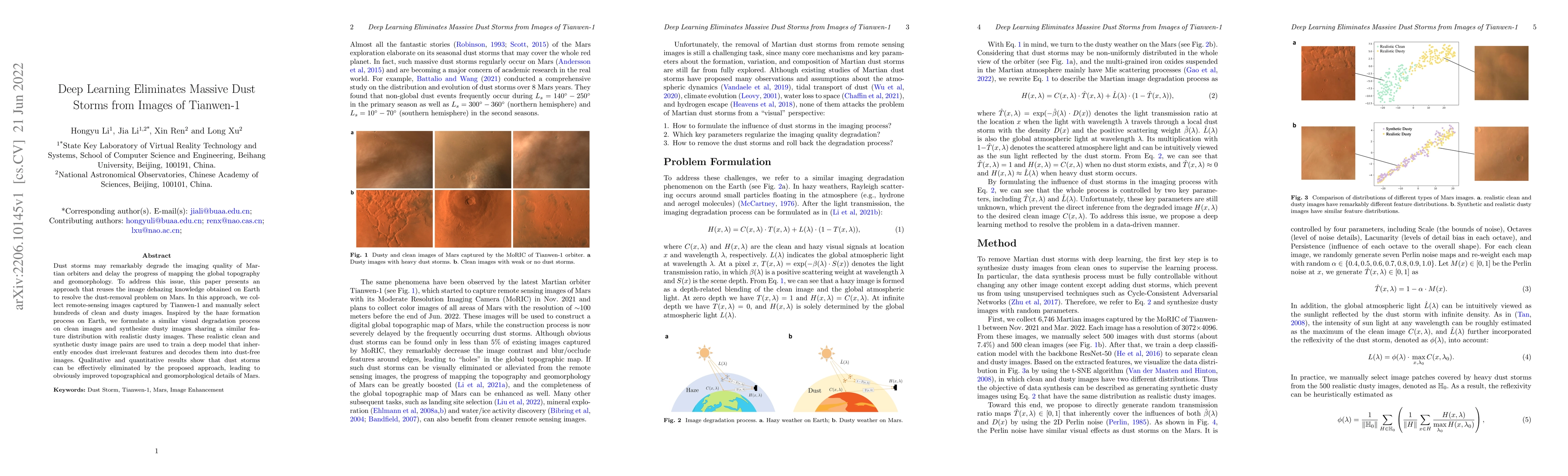 Thumbnail for Deep Learning Eliminates Massive Dust Storms from Images of Tianwen-1