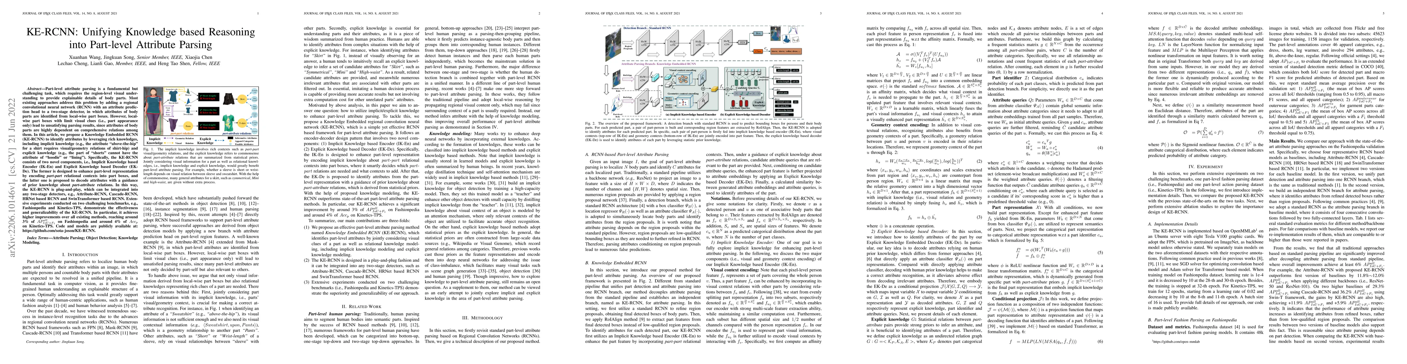 Thumbnail for KE-RCNN: Unifying Knowledge based Reasoning into Part-level Attribute
  Parsing