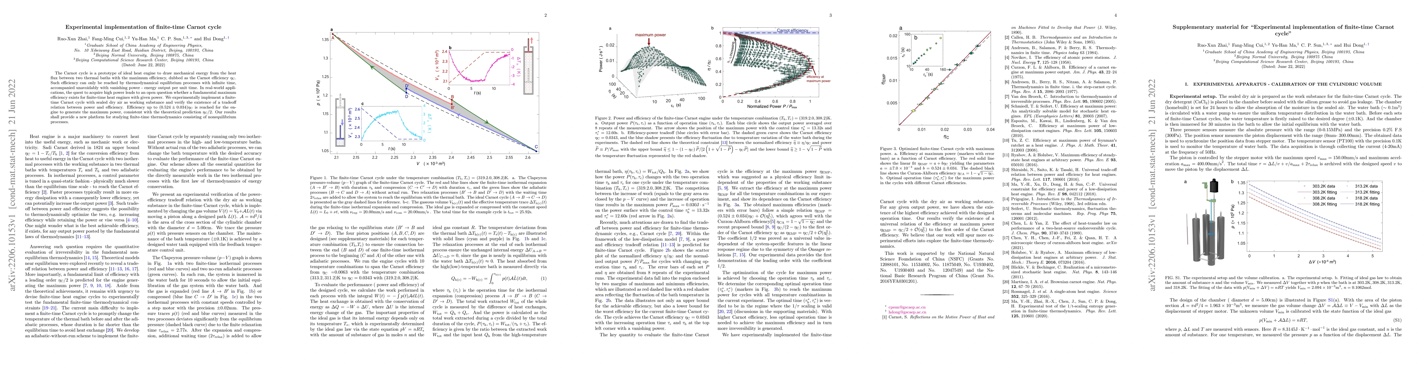 Thumbnail for Experimental implementation of finite-time Carnot cycle