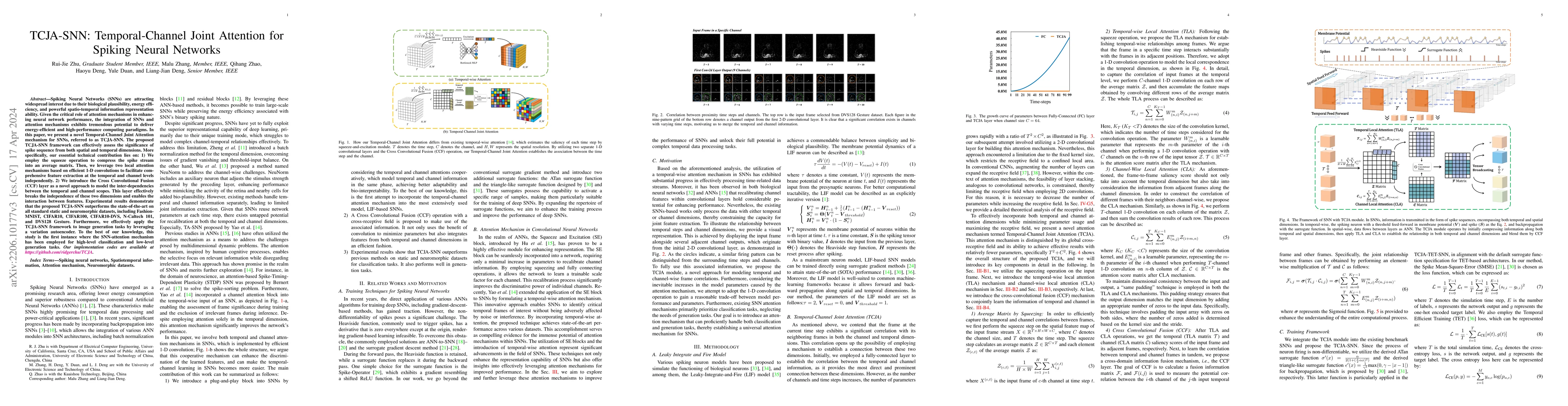Thumbnail for TCJA-SNN: Temporal-Channel Joint Attention for Spiking Neural Networks