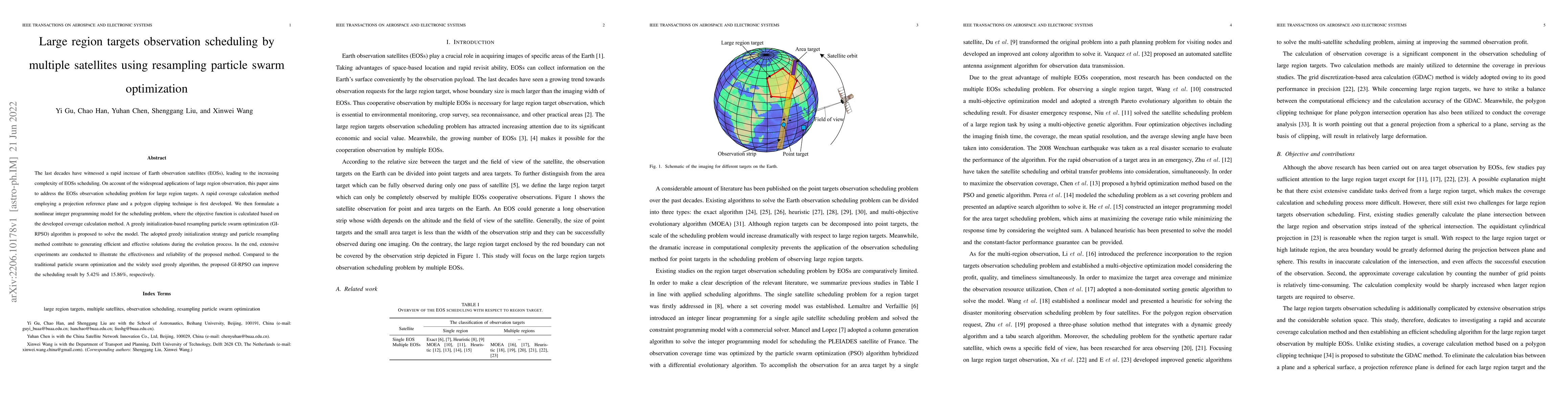 Thumbnail for Large region targets observation scheduling by multiple satellites using
  resampling particle swarm optimization