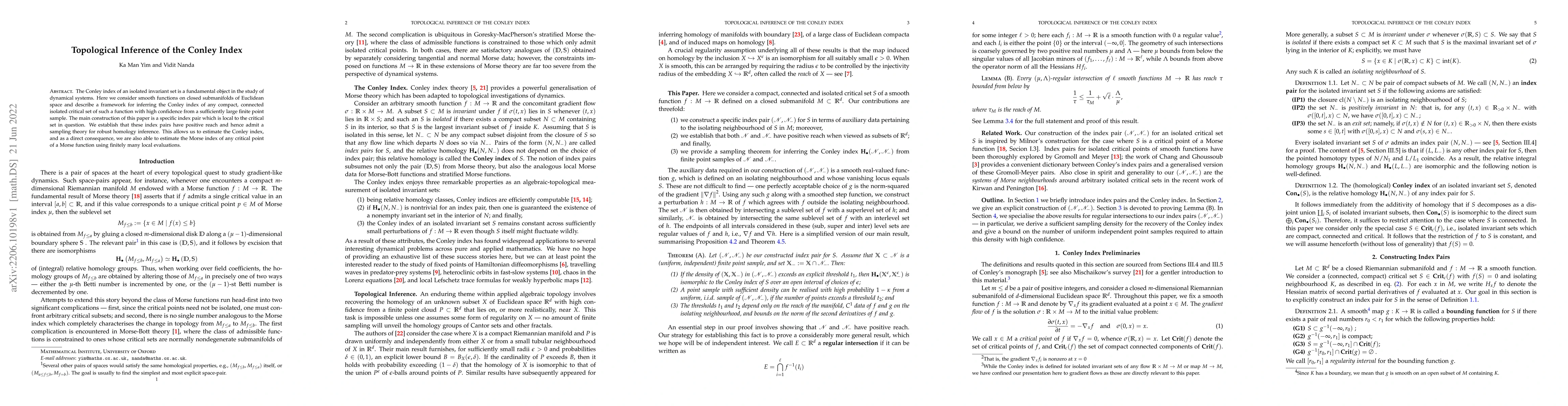 Thumbnail for Topological Inference of the Conley Index