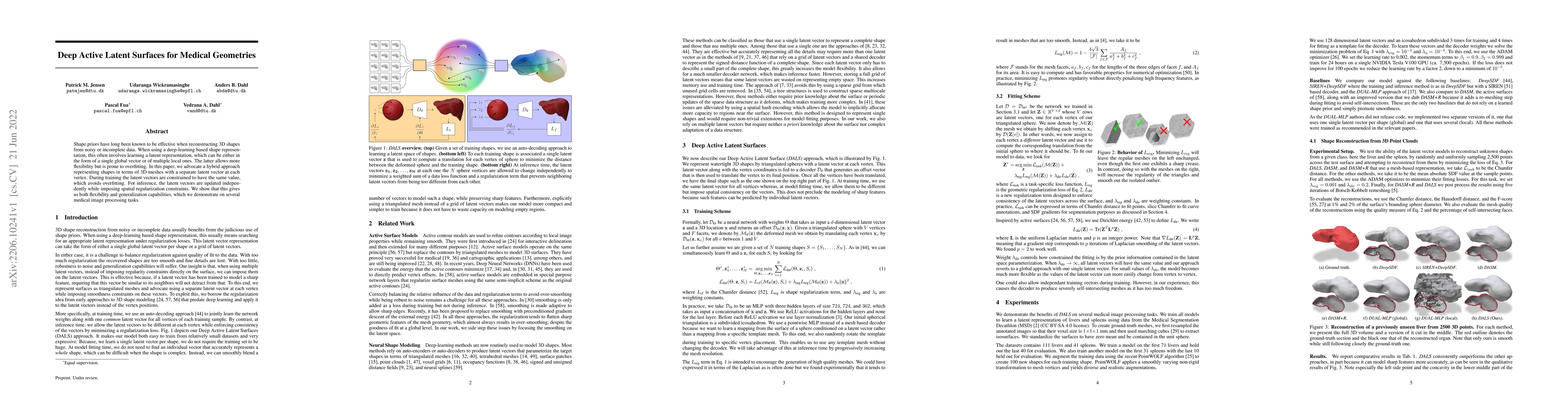 Thumbnail for Deep Active Latent Surfaces for Medical Geometries