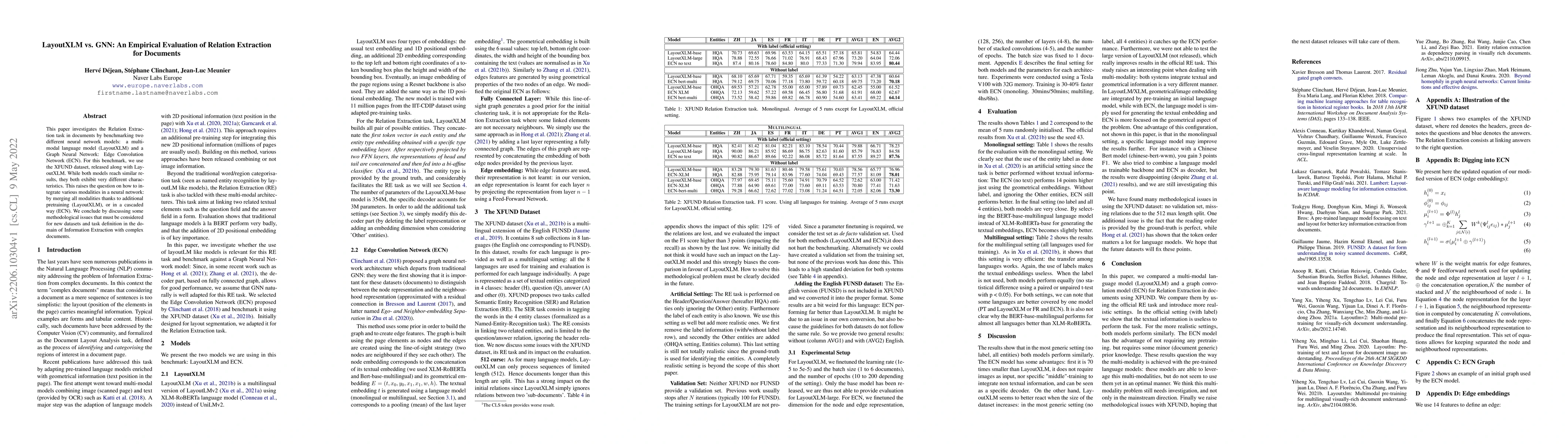 Thumbnail for LayoutXLM vs. GNN: An Empirical Evaluation of Relation Extraction for
  Documents