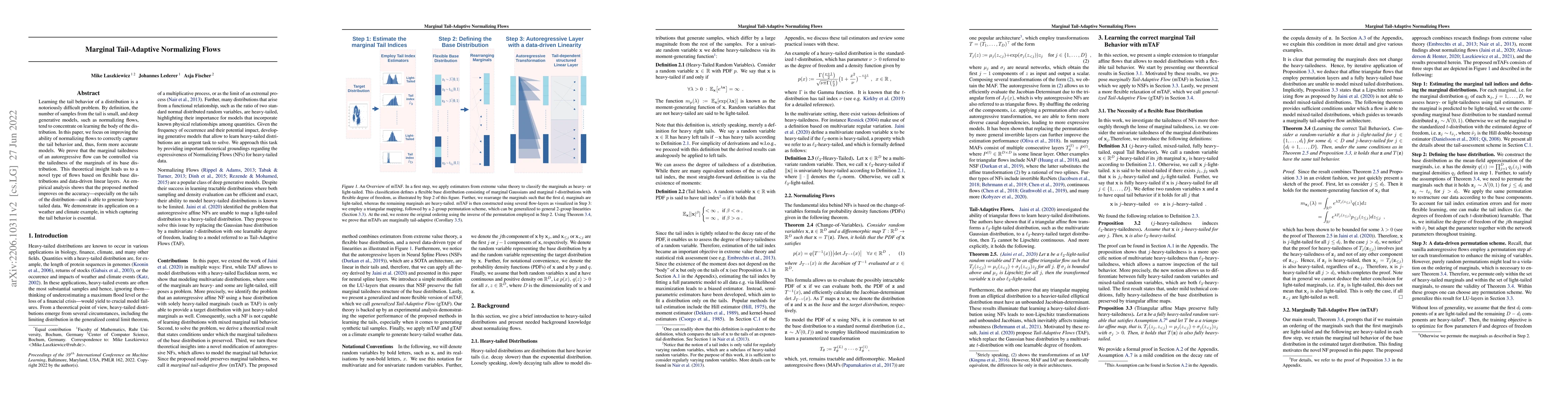 Thumbnail for Marginal Tail-Adaptive Normalizing Flows