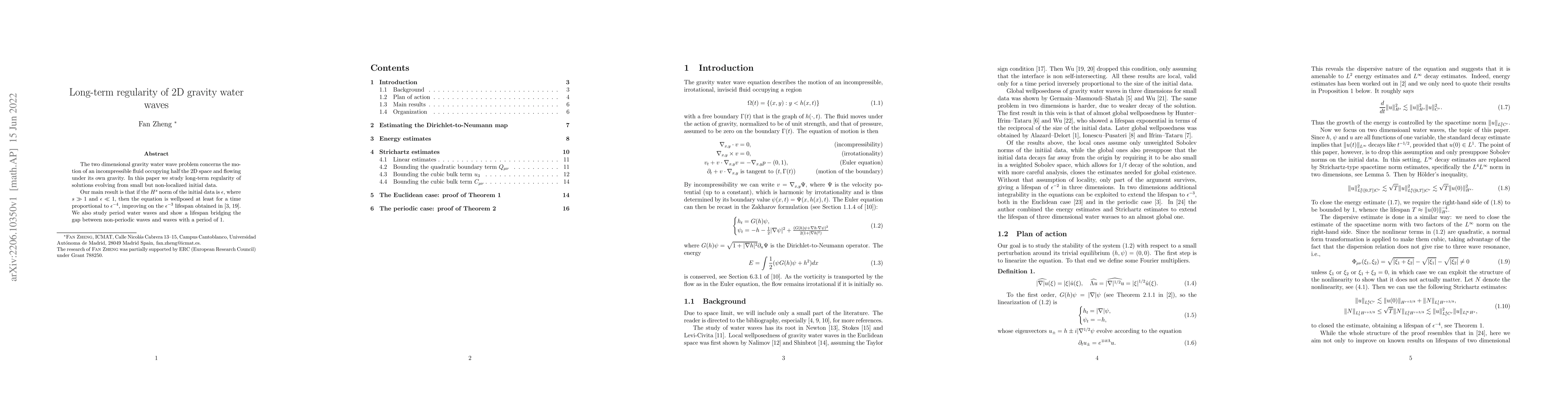 Thumbnail for Long-term regularity of 2D gravity water waves