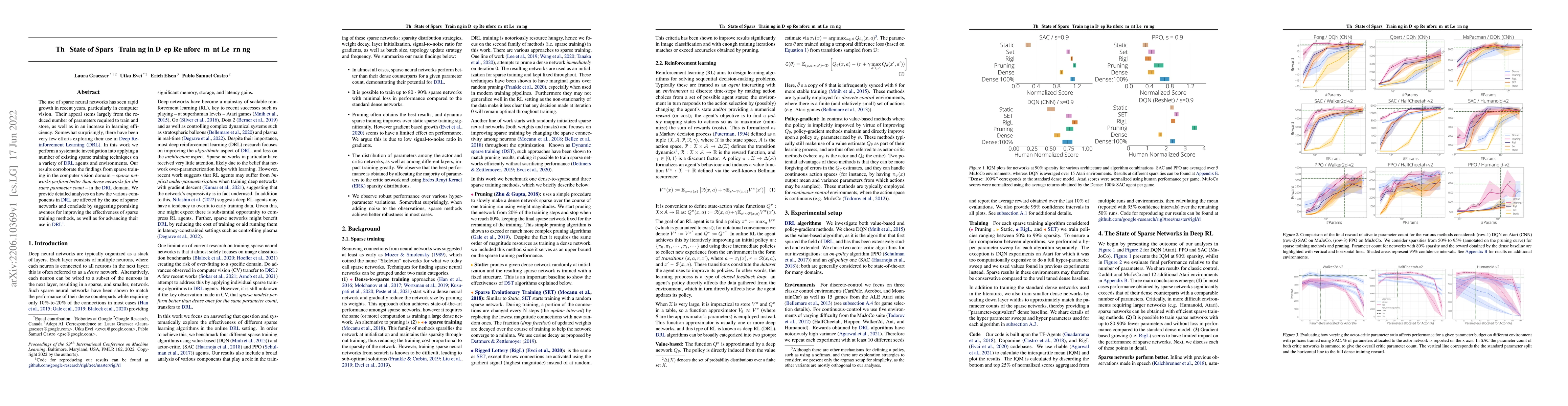 Thumbnail for The State of Sparse Training in Deep Reinforcement Learning