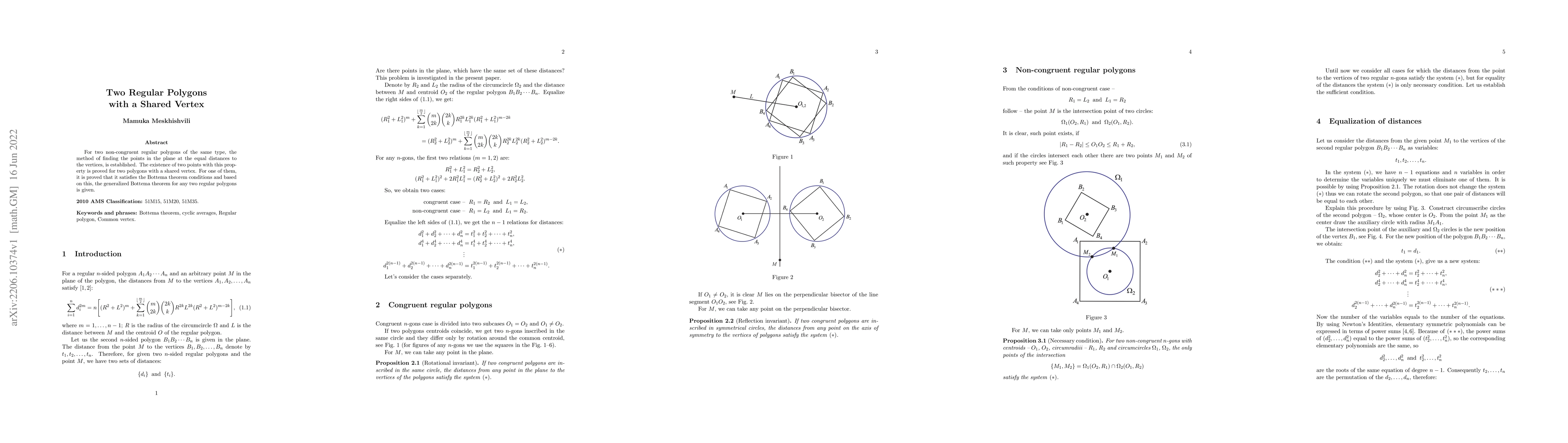 Thumbnail for Two Regular Polygons with a Shared Vertex