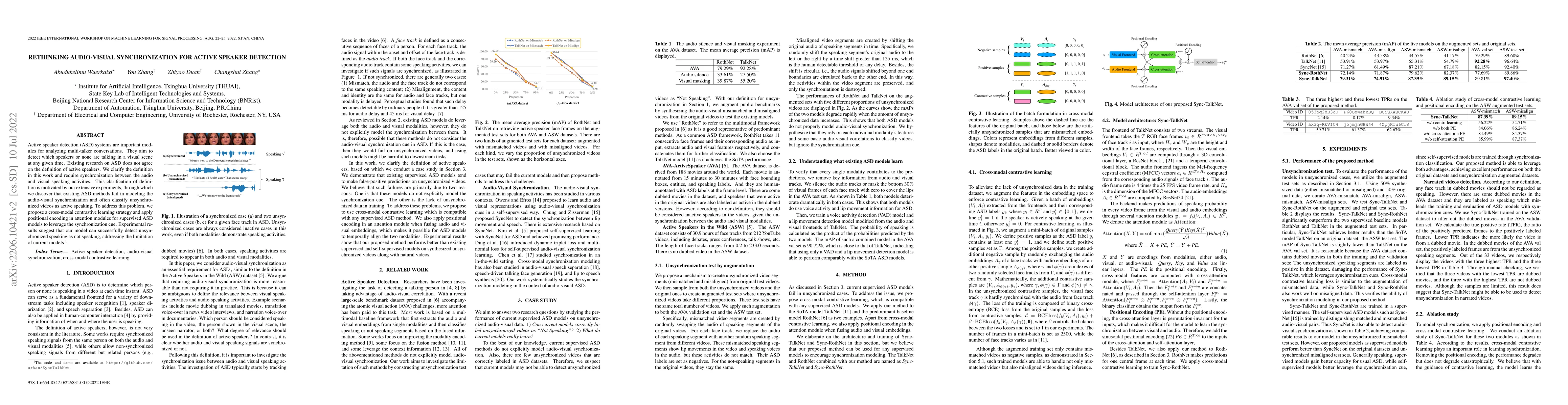 Thumbnail for Rethinking Audio-visual Synchronization for Active Speaker Detection