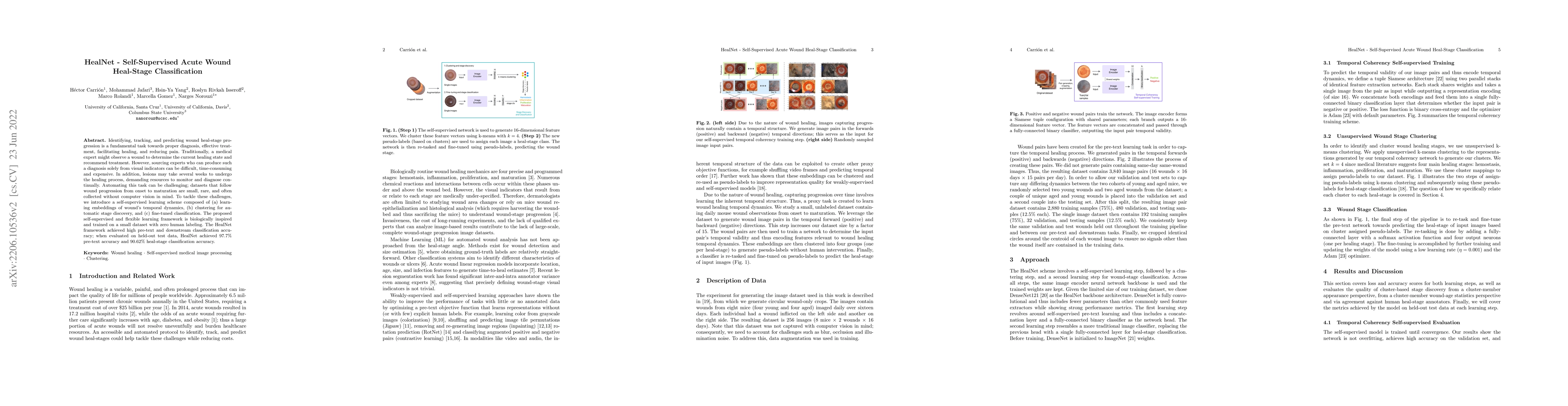 Thumbnail for HealNet -- Self-Supervised Acute Wound Heal-Stage Classification