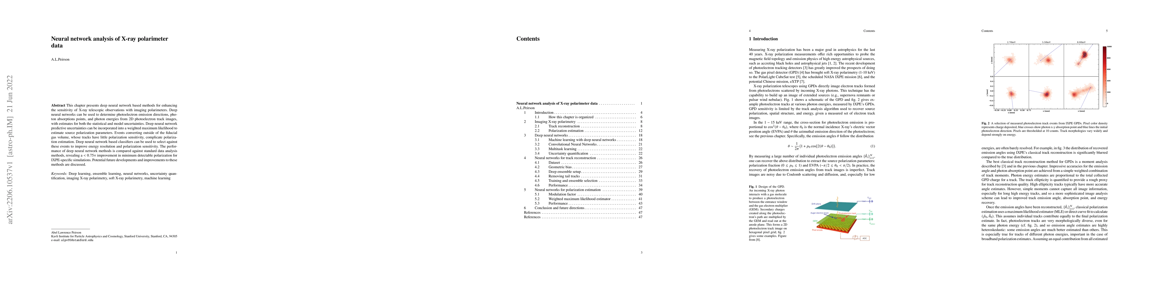 Thumbnail for Neural network analysis of X-ray polarimeter data