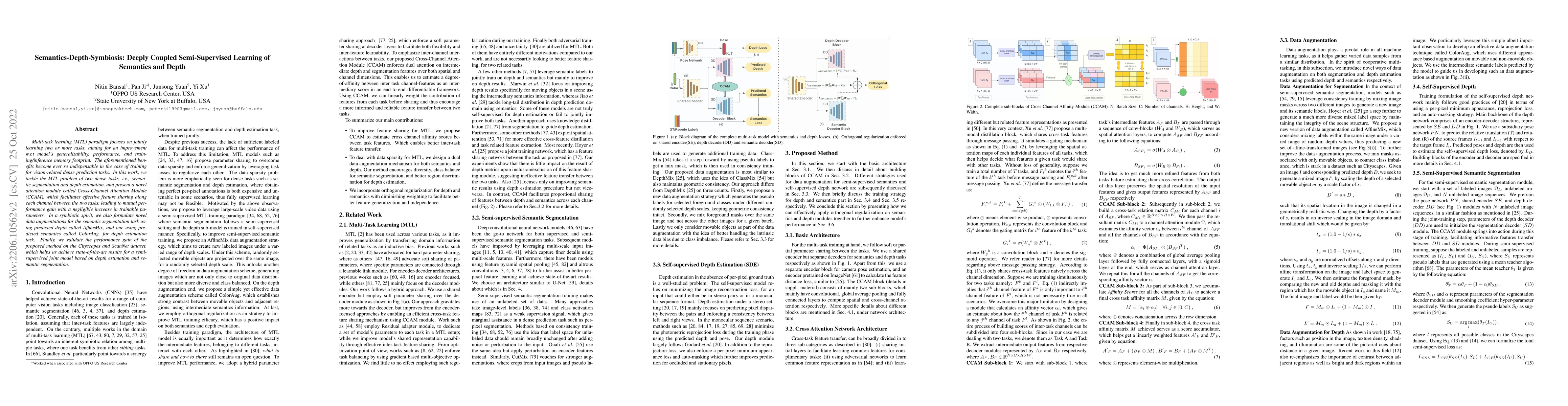 Thumbnail for Semantics-Depth-Symbiosis: Deeply Coupled Semi-Supervised Learning of
  Semantics and Depth