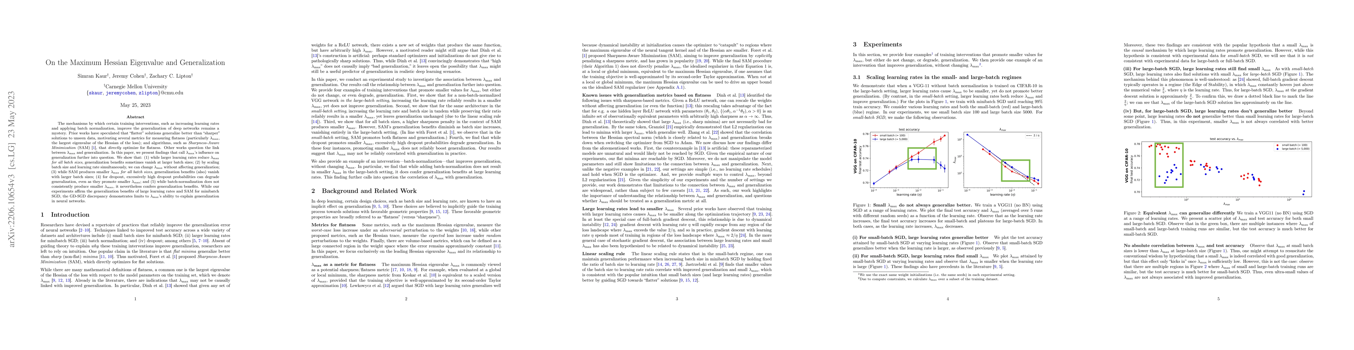 Thumbnail for On the Maximum Hessian Eigenvalue and Generalization