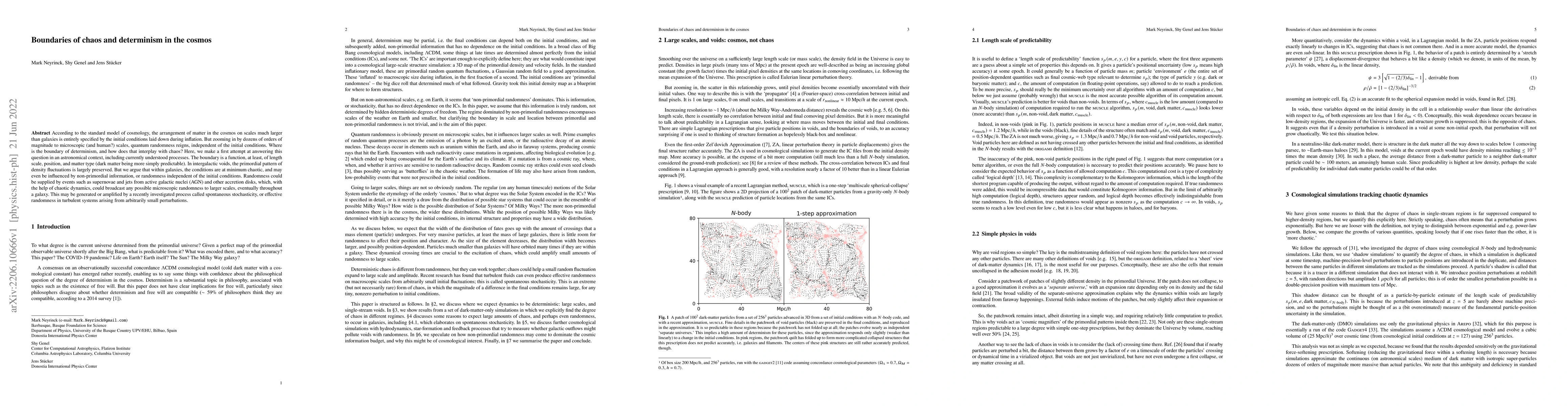 Thumbnail for Boundaries of chaos and determinism in the cosmos