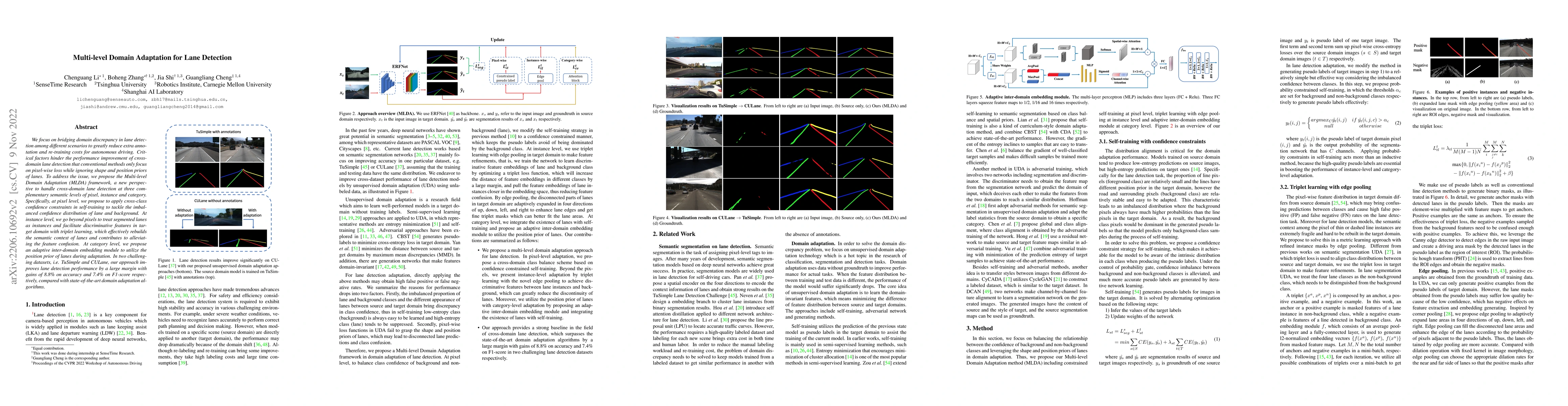 Thumbnail for Multi-level Domain Adaptation for Lane Detection