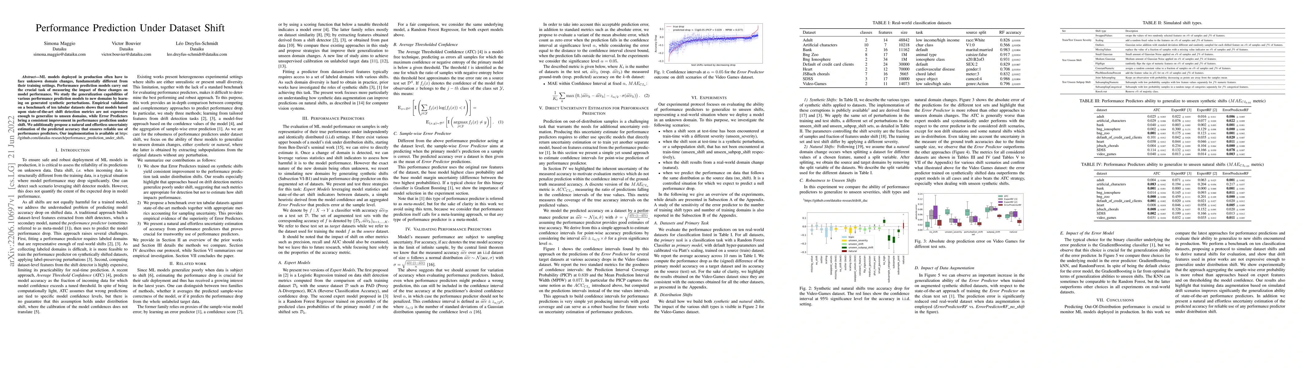 Thumbnail for Performance Prediction Under Dataset Shift