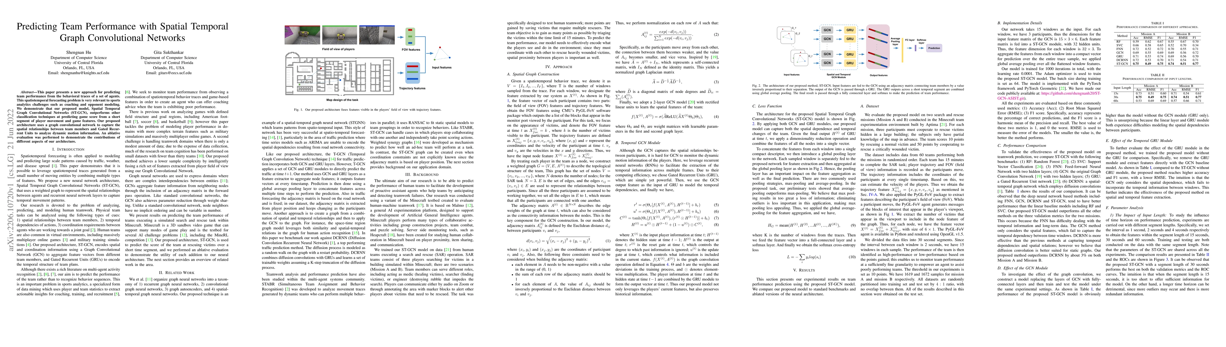 Thumbnail for Predicting Team Performance with Spatial Temporal Graph Convolutional
  Networks