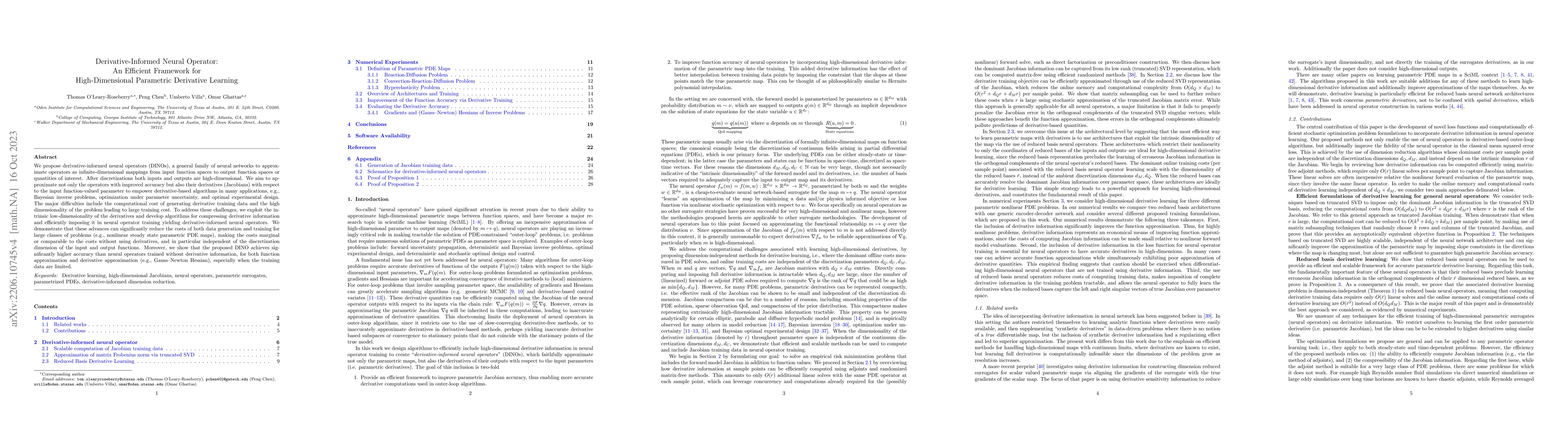 Thumbnail for Derivative-Informed Neural Operator: An Efficient Framework for
  High-Dimensional Parametric Derivative Learning