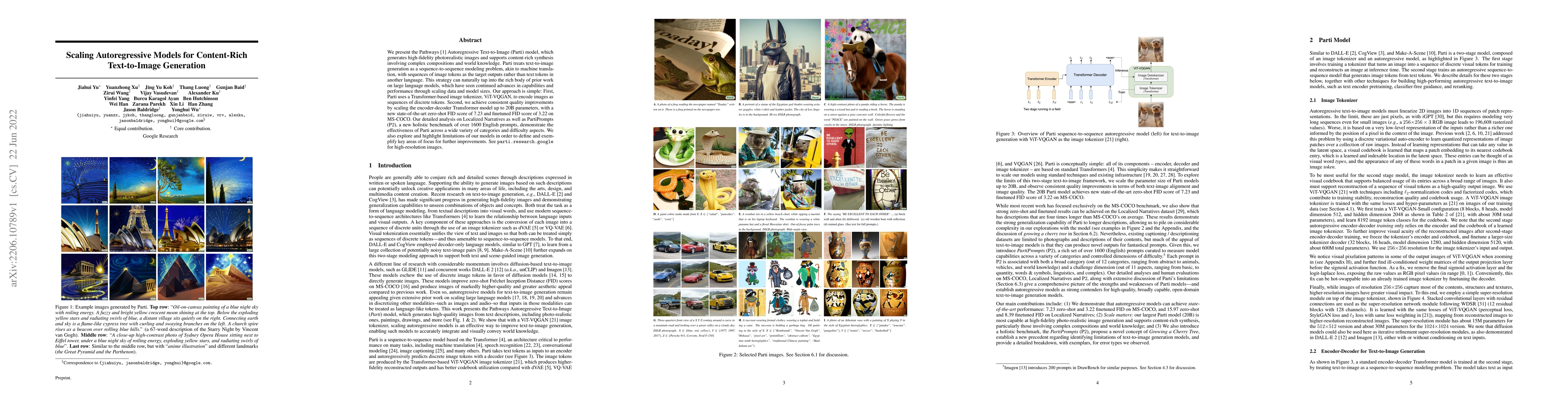 Thumbnail for Scaling Autoregressive Models for Content-Rich Text-to-Image Generation