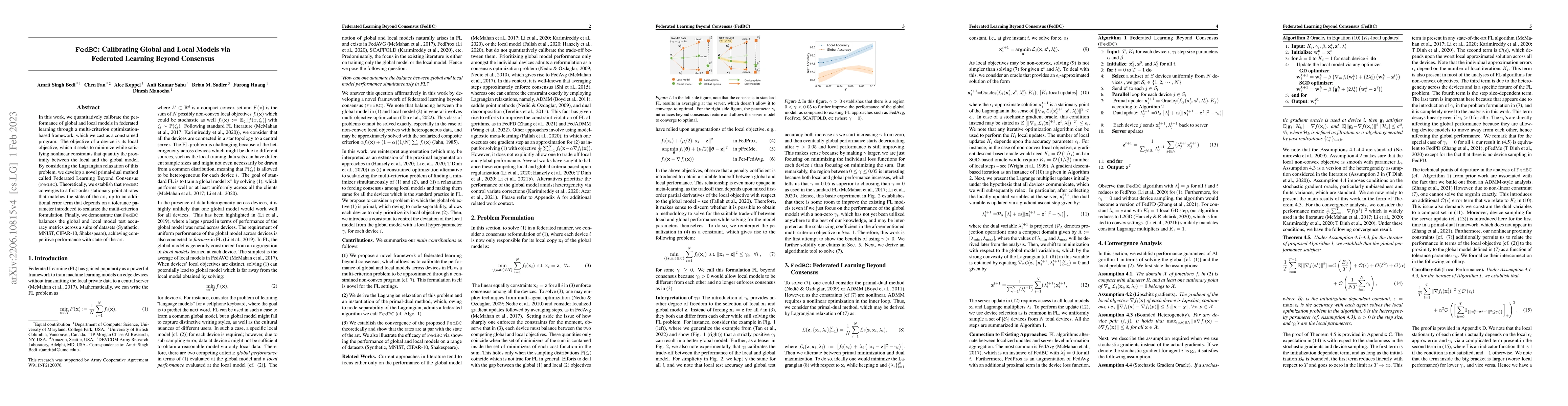 Thumbnail for FedBC: Calibrating Global and Local Models via Federated Learning Beyond
  Consensus