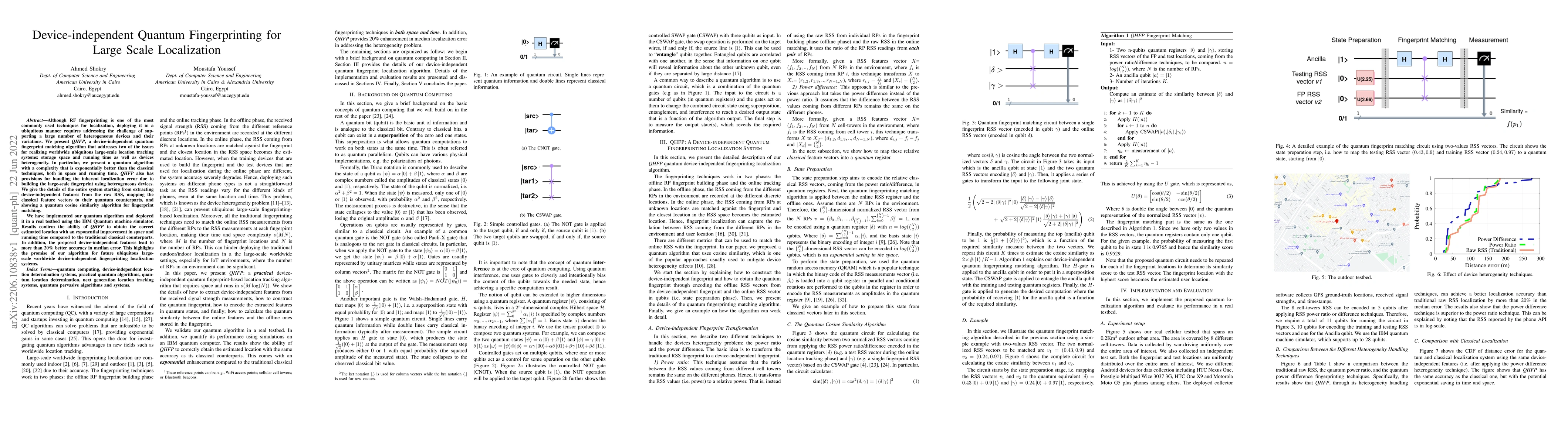 Thumbnail for Device-independent Quantum Fingerprinting for Large Scale Localization
