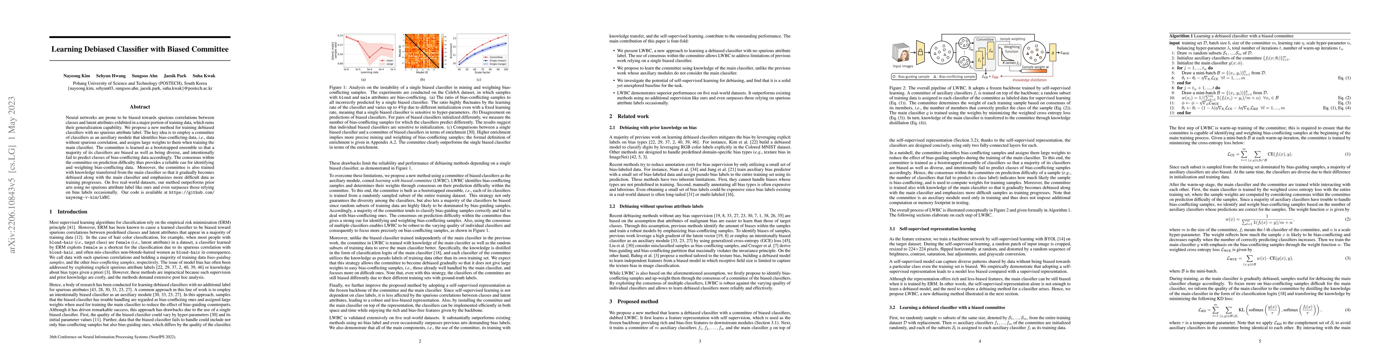 Thumbnail for Learning Debiased Classifier with Biased Committee