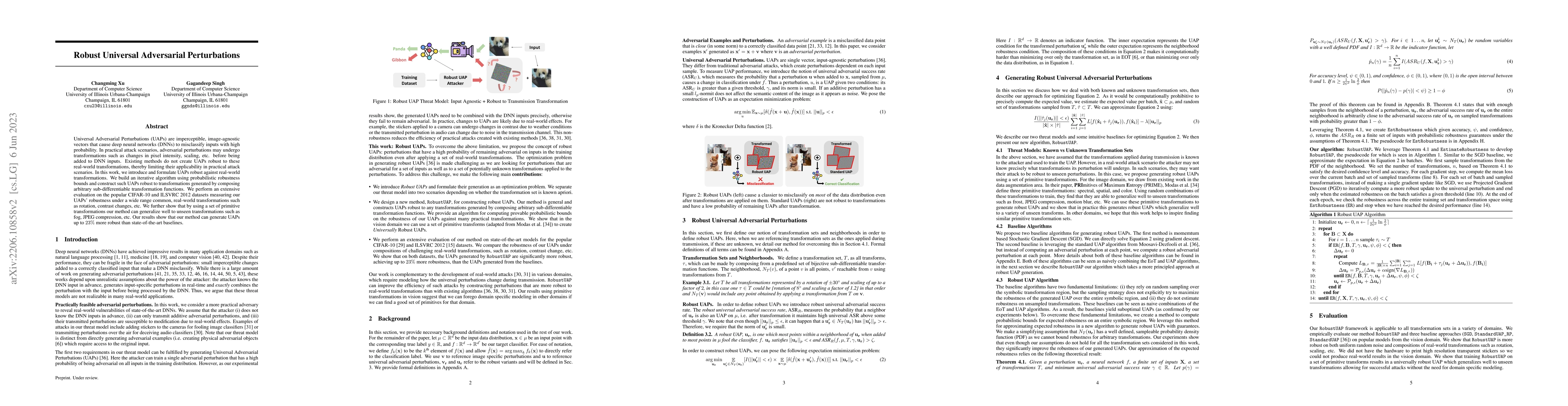 Thumbnail for Robust Universal Adversarial Perturbations