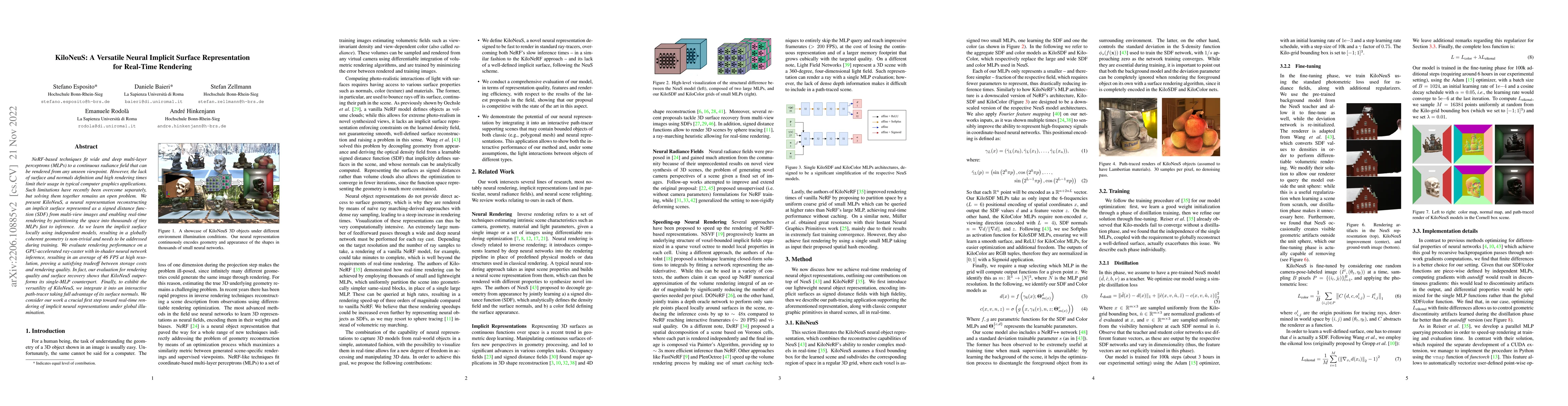 Thumbnail for KiloNeuS: A Versatile Neural Implicit Surface Representation for
  Real-Time Rendering