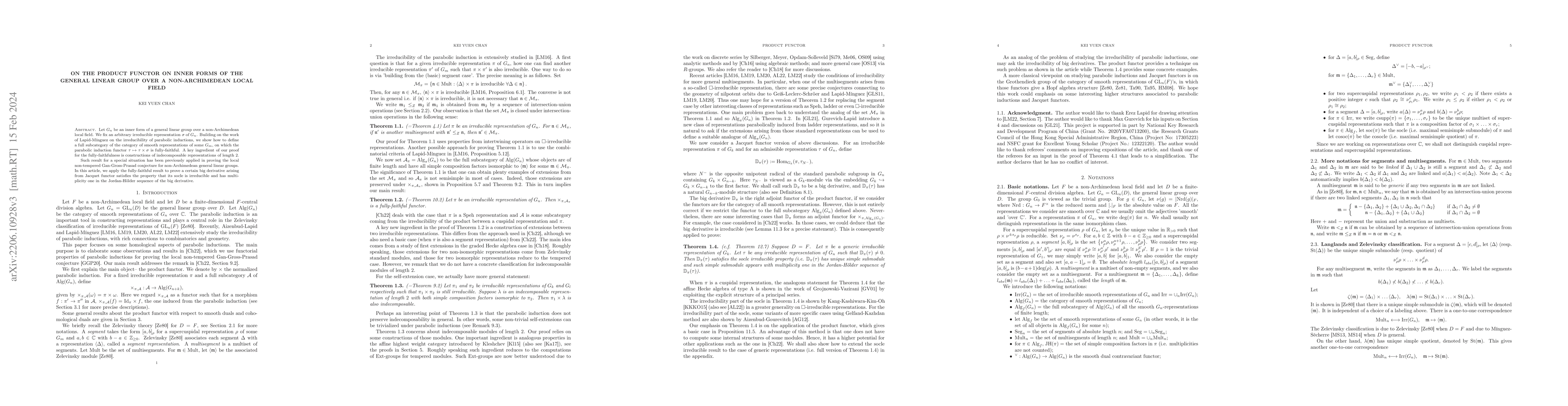 Thumbnail for On the product functor on inner forms of the general linear group over a
  non-Archimedean local field