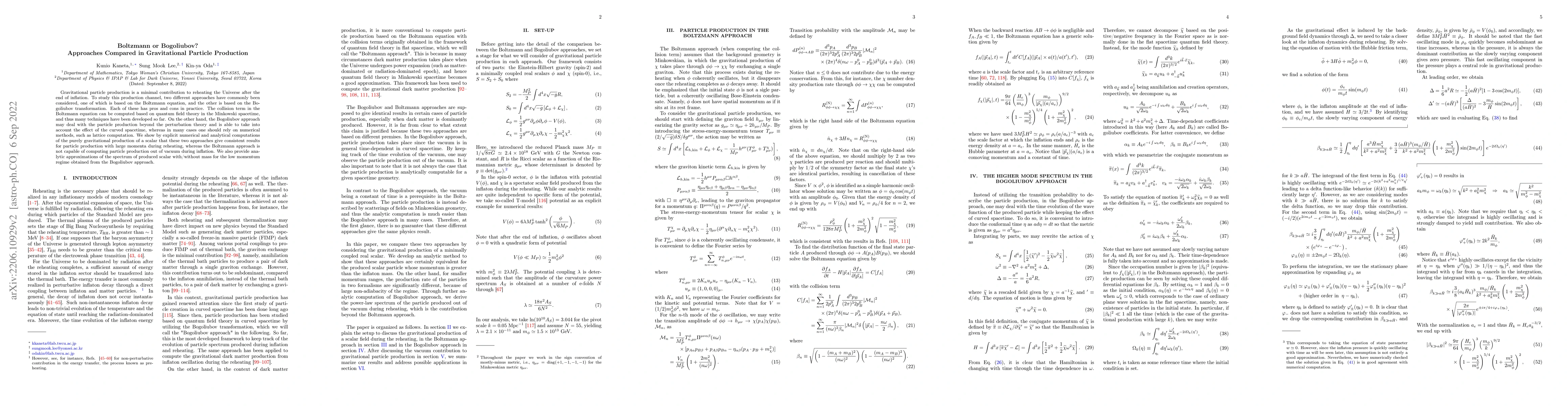 Thumbnail for Boltzmann or Bogoliubov? Approaches Compared in Gravitational Particle
  Production